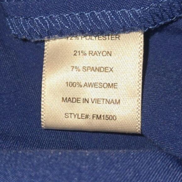 Figs Blue Men's Scrub Top Medium - Picture 5 of 5